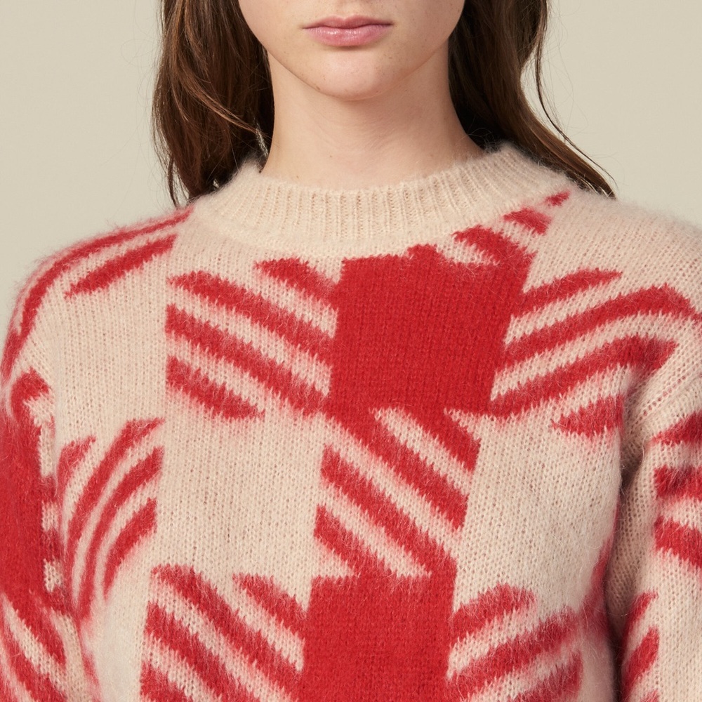 Sandro checked jacquard sweater - Picture 5 of 8